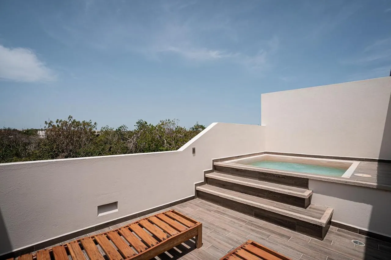 トゥルムCasai - Boho-Chic Penthouse With Private Pool In La Veletaアパートメント アパート トゥルム
